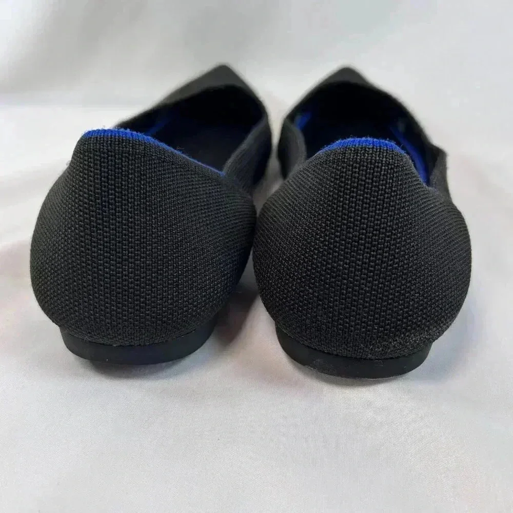 Rothy’s The Point Size 10.5 Pointed Toe Flat Black Knit